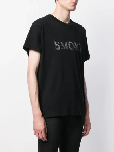 AMIRI SMOKE字样印花T恤 - 黑色
