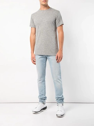 Shop John Elliott Classic Plain T-shirt In Grey