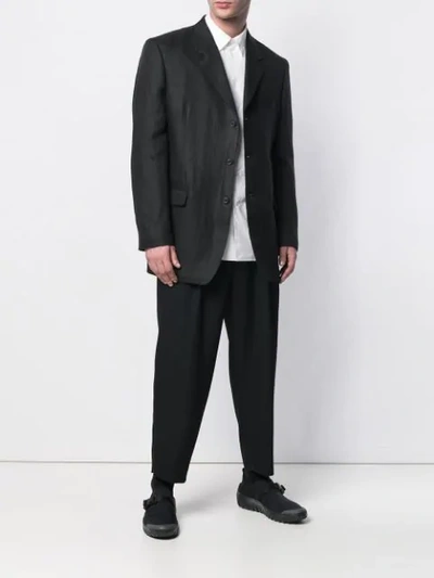 Shop Yohji Yamamoto Casual Blazer In Black