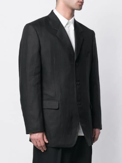 Shop Yohji Yamamoto Casual Blazer In Black