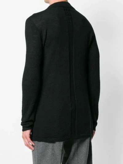 Shop Rick Owens Long-sleeve Fitted Sweater - Black