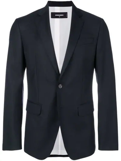 Shop Dsquared2 Classic Formal Blazer - Blue