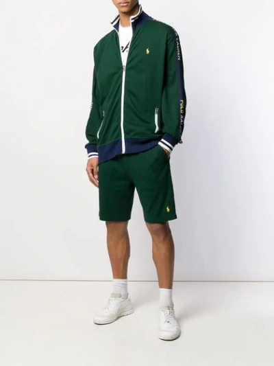 Shop Polo Ralph Lauren Zipped Active Jacket In 002 Green