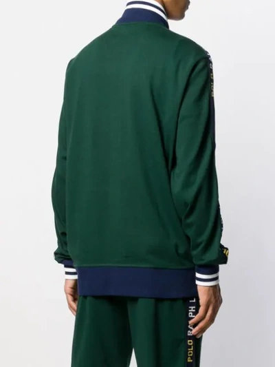 Shop Polo Ralph Lauren Zipped Active Jacket In 002 Green