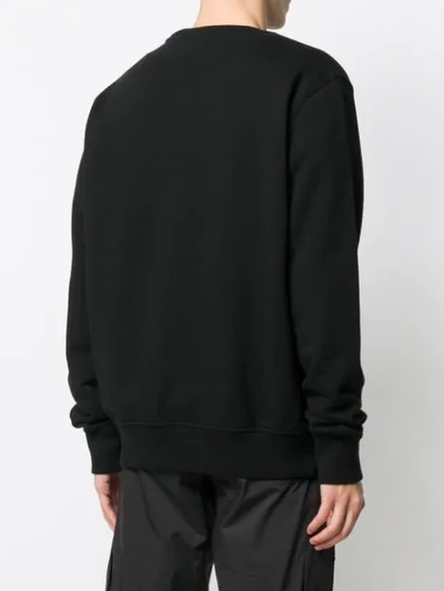 Shop Amen Sleeping Bag Print Sweatshirt - Black