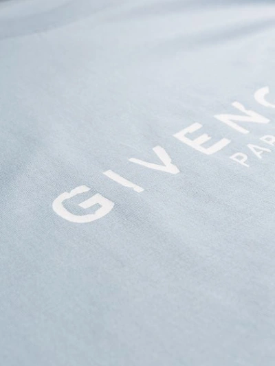 Shop Givenchy Contrast Logo T In 451 Pale Blue