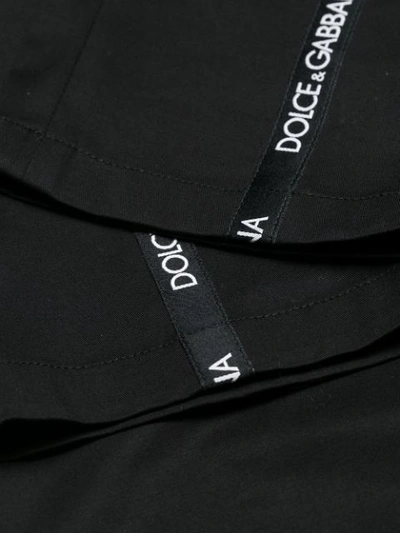 Shop Dolce & Gabbana Drawstring Waist Trousers - Black