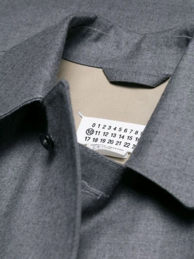 Shop Maison Margiela Single Breasted Coat In Grey