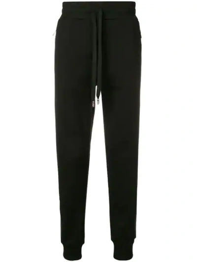 Shop Dolce & Gabbana Logo Plaque Track Trousers In Black