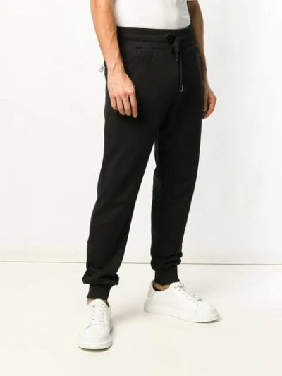 Shop Dolce & Gabbana Logo Plaque Track Trousers In Black