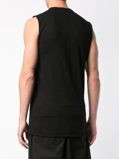 Shop Rick Owens Fitted Tank Top In Black