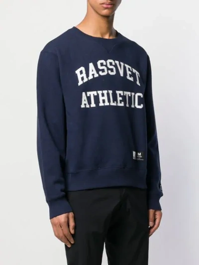 Shop Rassvet Printed Sweatshirt In Blue