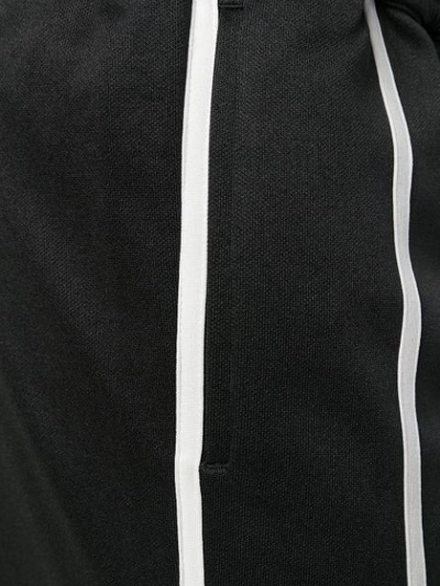 Shop Helmut Lang Stripe Track Pants In Black