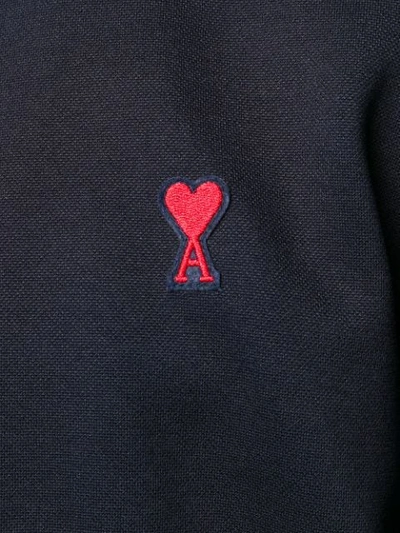 Shop Ami Alexandre Mattiussi Ace Of Hearts Patch Sweatshirt In Blue