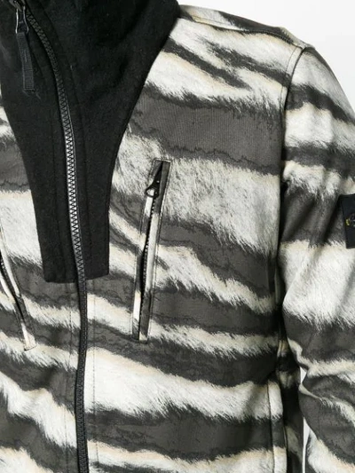 animal print zip jacket