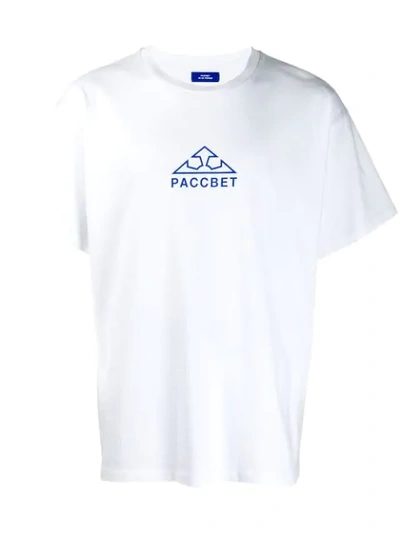 Shop Rassvet Large Logo T-shirt In White