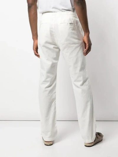 Shop Onia Collin Straight-leg Trousers In White