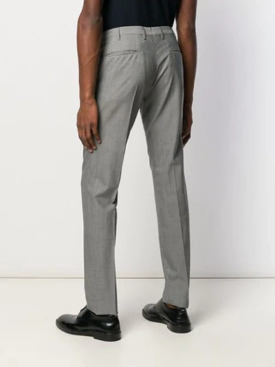 Shop Incotex Slim Tailored Trousers In Grey