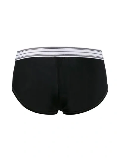 Shop Dolce & Gabbana Underwear Logo Briefs - Black