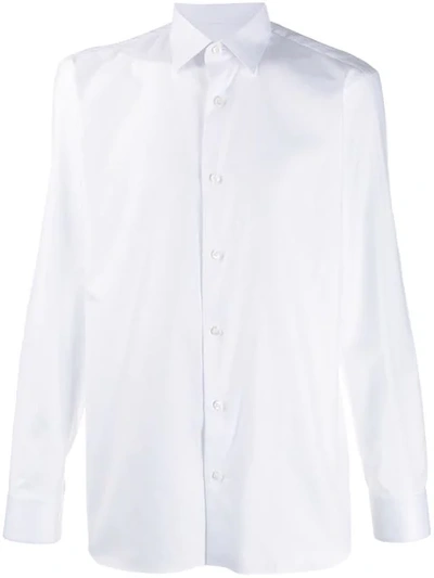 Shop Z Zegna Classic Buttoned Shirt In White