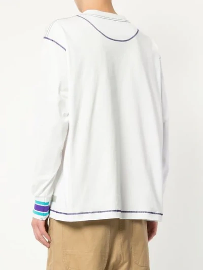 Shop A(lefrude)e Logo Embroidered Sweatshirt - White
