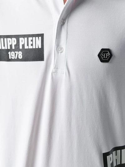 Shop Philipp Plein Pp1978 Polo Shirt In White