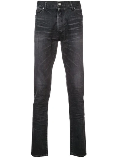 Shop John Elliott Straight-leg Jeans In Black