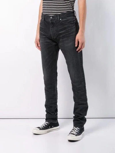 Shop John Elliott Straight-leg Jeans In Black
