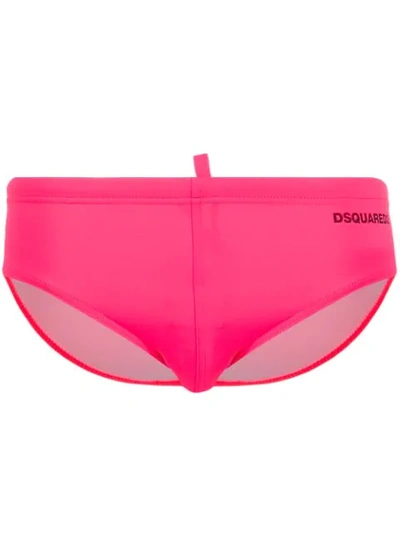 Shop Dsquared2 Icon Swim Trunks In Pink