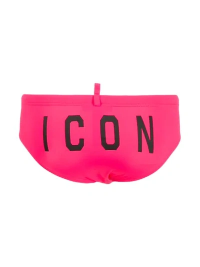 Shop Dsquared2 Icon Swim Trunks In Pink