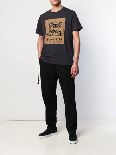 Shop Coach X Guang Yu 'rexy' T-shirt - Schwarz In Black
