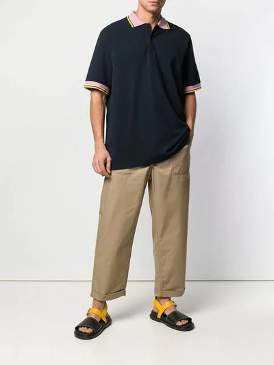 MARNI CROPPED CARGO TROUSERS - 大地色