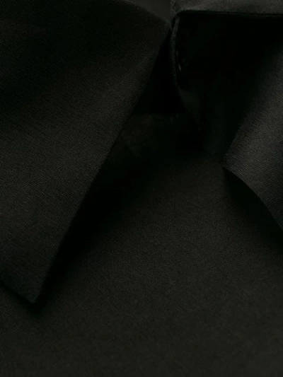 Shop Fendi Buttoned Organza Shirt In Black