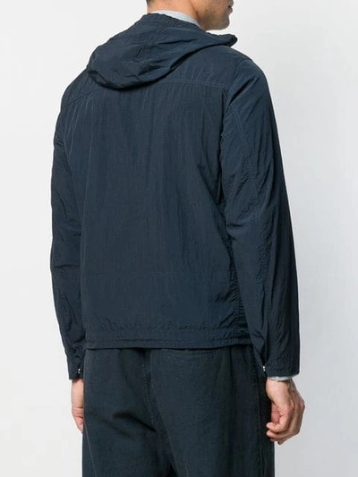 Shop Theory Hooded Lightweight Jacket In Blue