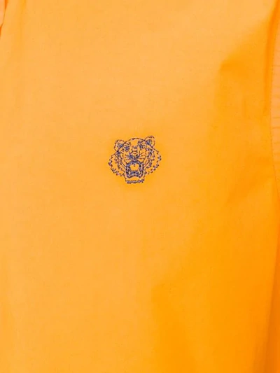 Shop Kenzo Tiger Shirt In Orange
