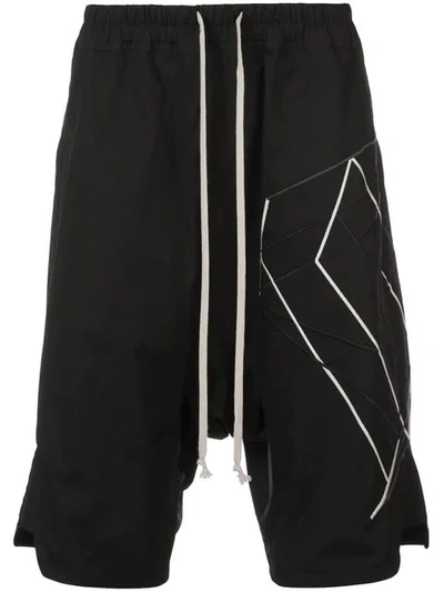 Shop Rick Owens Printed Drop In Black