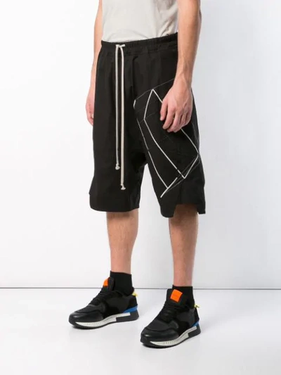 Shop Rick Owens Printed Drop In Black