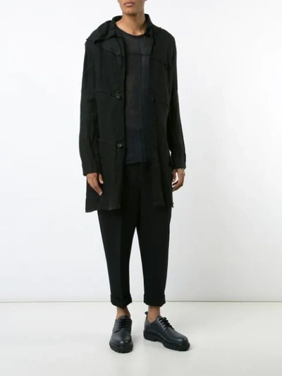 Shop Ma+ Lightweight Button Jacket In Black