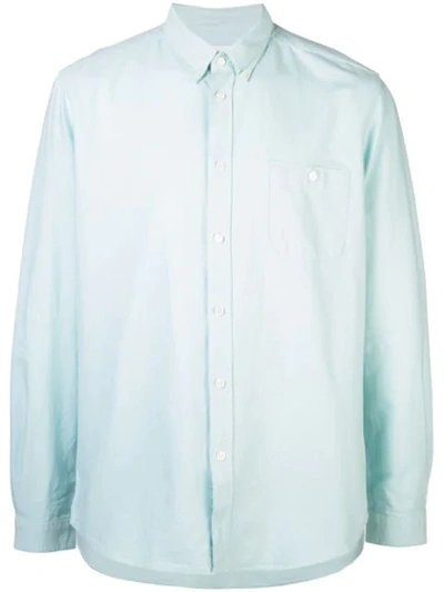 Shop Cuisse De Grenouille Griffon Button Shirt In Green