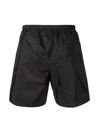 Shop Prada Classic Swim Shorts In Black