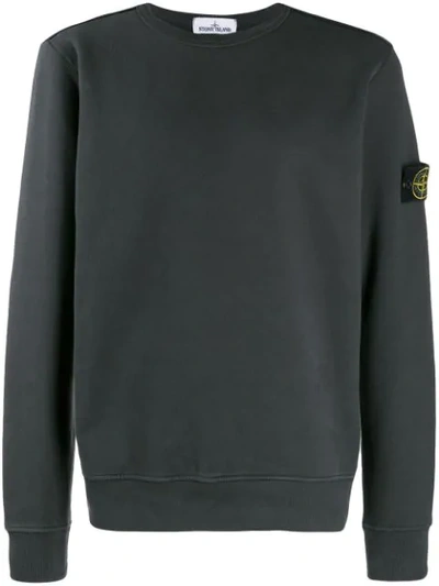 Shop Stone Island Crewneck Sweatshirt In Grey