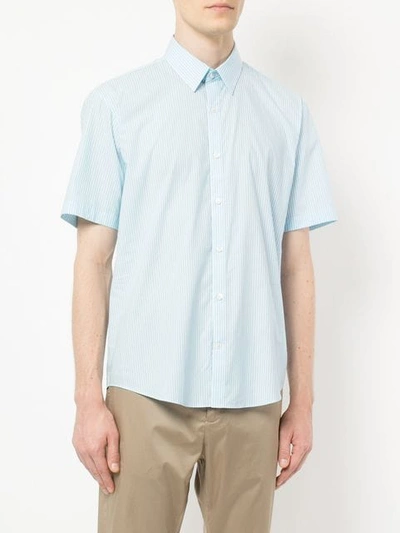 Shop Cerruti 1881 Plain Shortsleeved Shirt In Blue