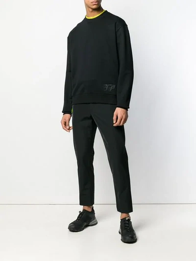 Shop Prada Light Stretch Technical Fabric Trousers In Black