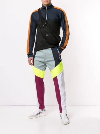 Shop Dsquared2 Colourblock Trousers In Multicolour