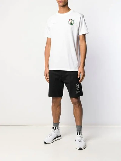 Shop Marcelo Burlon County Of Milan Boston Celtics T-shirt In White