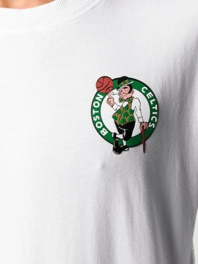 Shop Marcelo Burlon County Of Milan Boston Celtics T-shirt In White