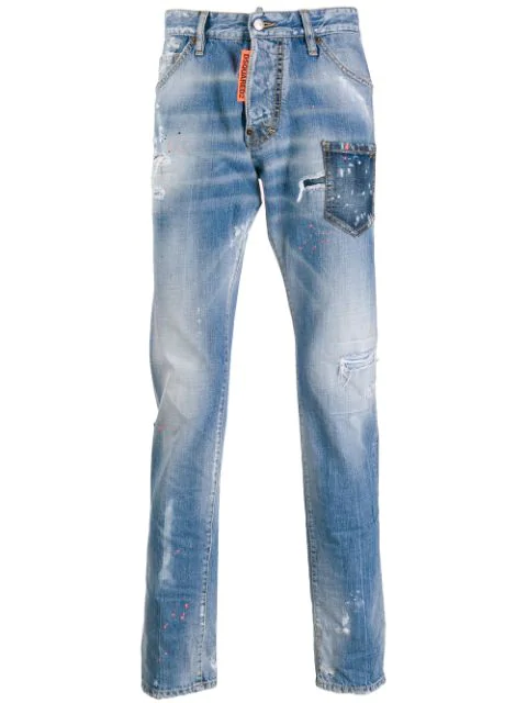 dsquared2 distressed skinny jeans