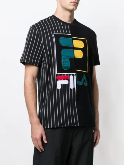 Shop Fila Contrast Logo T-shirt In Blue