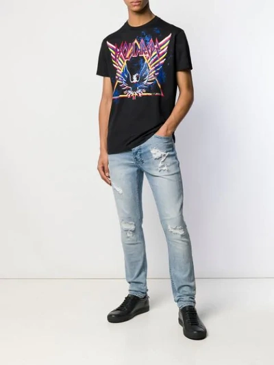 Shop Dsquared2 Logo Printed T-shirt In Black