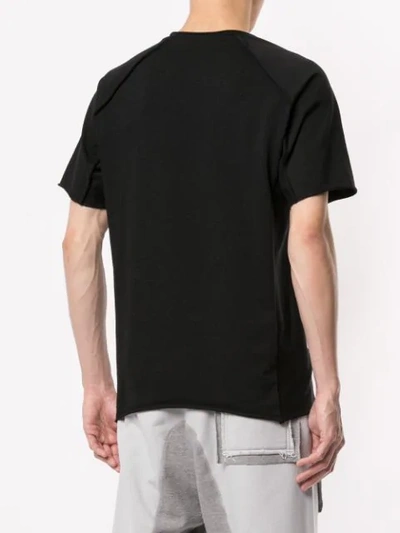 Shop Carpe Diem Raw Hem T-shirt In Black